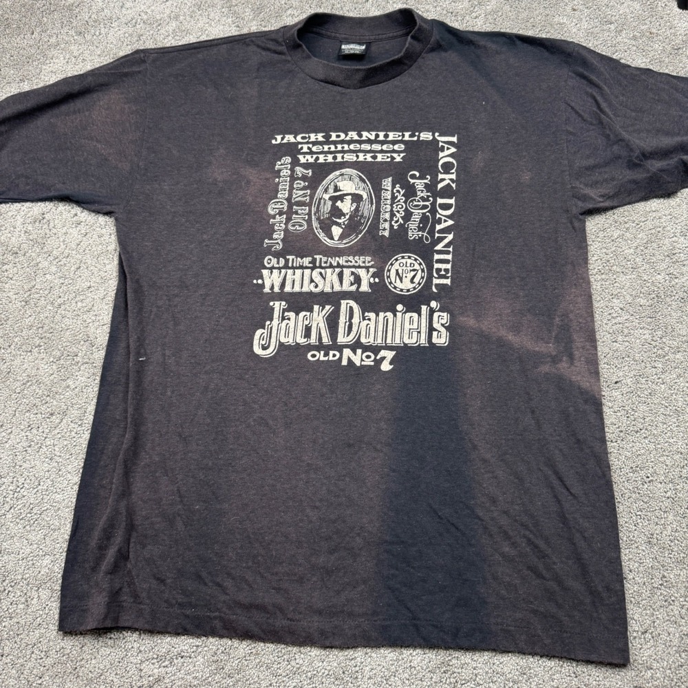 Vintage Jack Daniels Single Stitch Unisex XL T-shirt Lynchburg Tennessee Whiskey